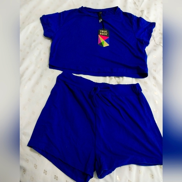 True Rock Kids Blue Pajama Set - Picture 1 of 1